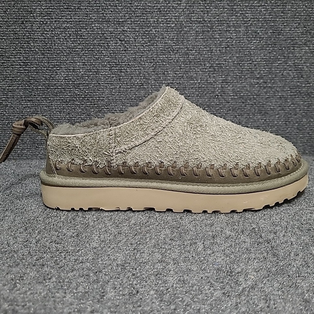 UGG Women's Classic Micro Biarritz Mules Moss Green Hairy suede 9.5 / EU 40.5 - Picture 5 of 10